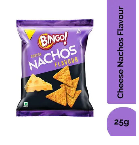 BINGO CHEESE NACHOS FLAVOUR 25GM