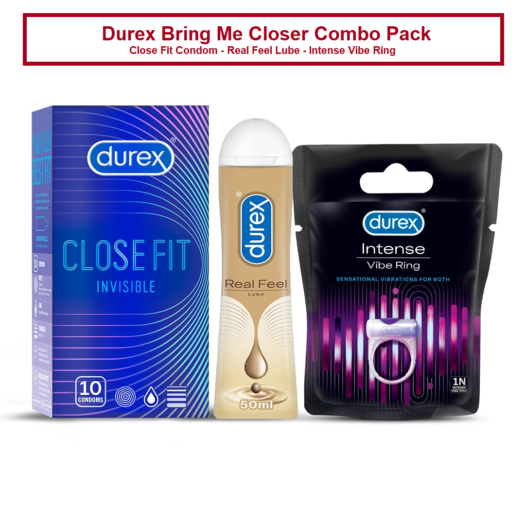 Durex Real Feel + Vibrate Ring Combo
