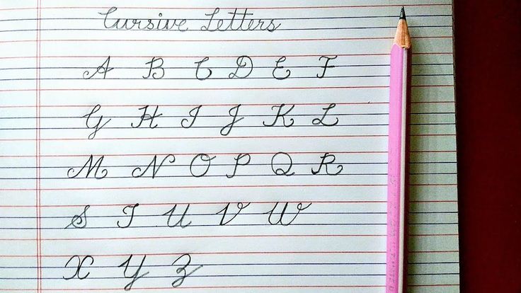 Cursive Handwriting - Capital Letters