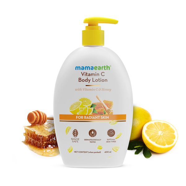 Mamaearth Body Lotion (With Vitamin C & Honey)