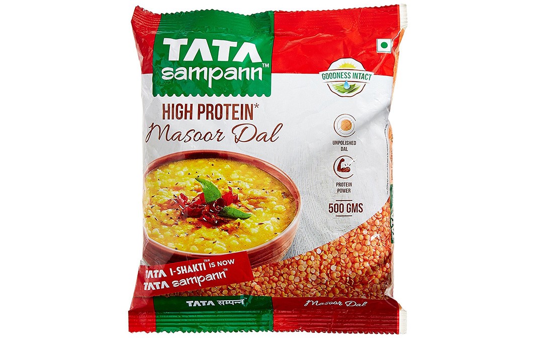 TATA SAMPANN HIGH PROTEIN MASOOR WHOLE 500G