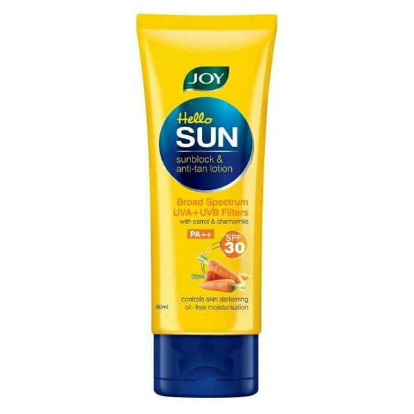 JOY HELLO SUNBLOCK ANTI TAN LOTION 30ML