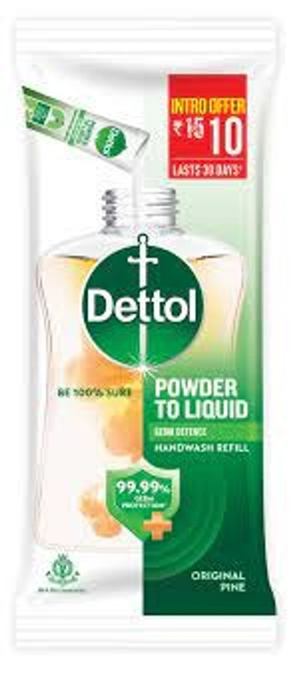 DETTOL POWDER TO LIQUID HAND WASH REFILL 8G