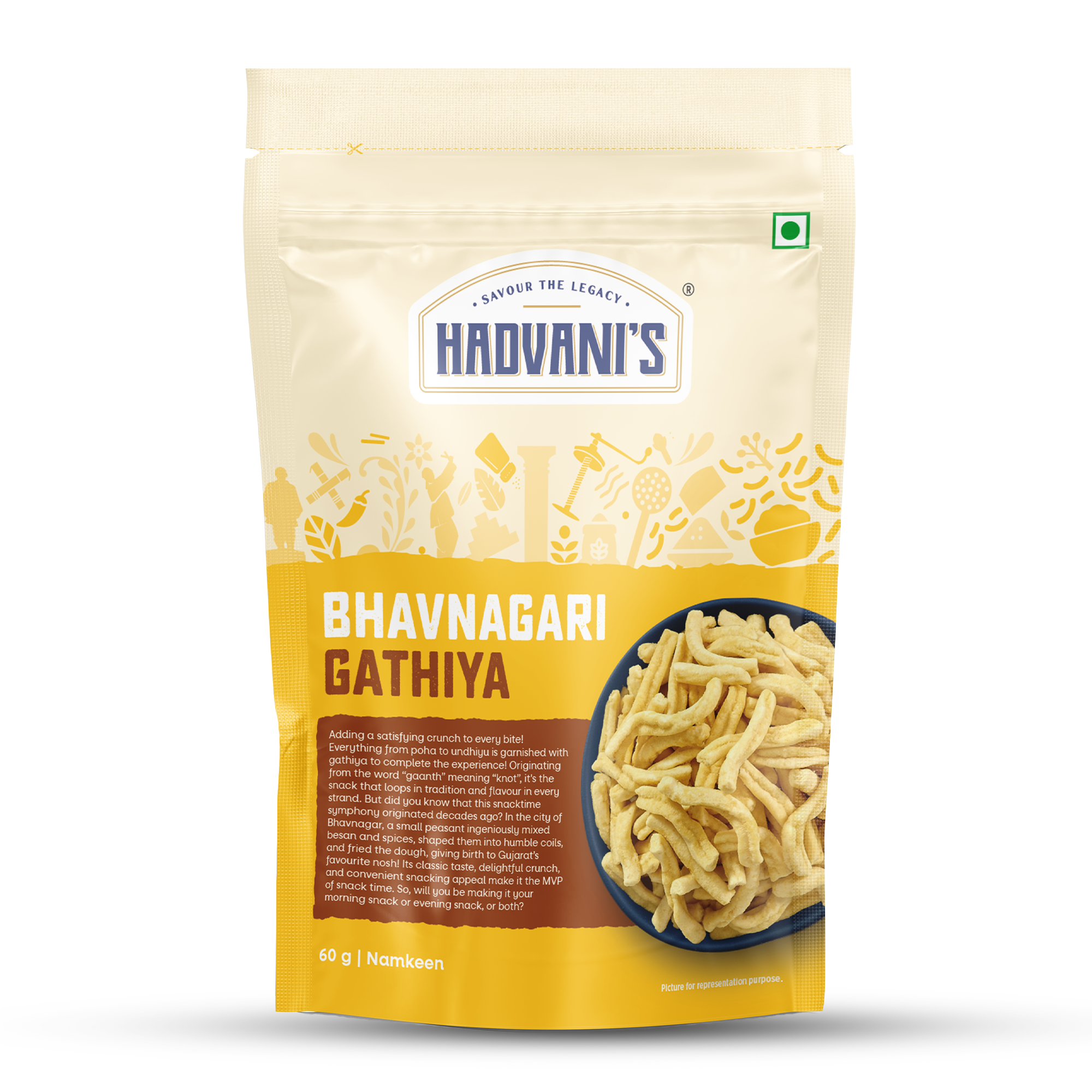 HADVANI'S BHAVNAGARI GATHIYA 60G