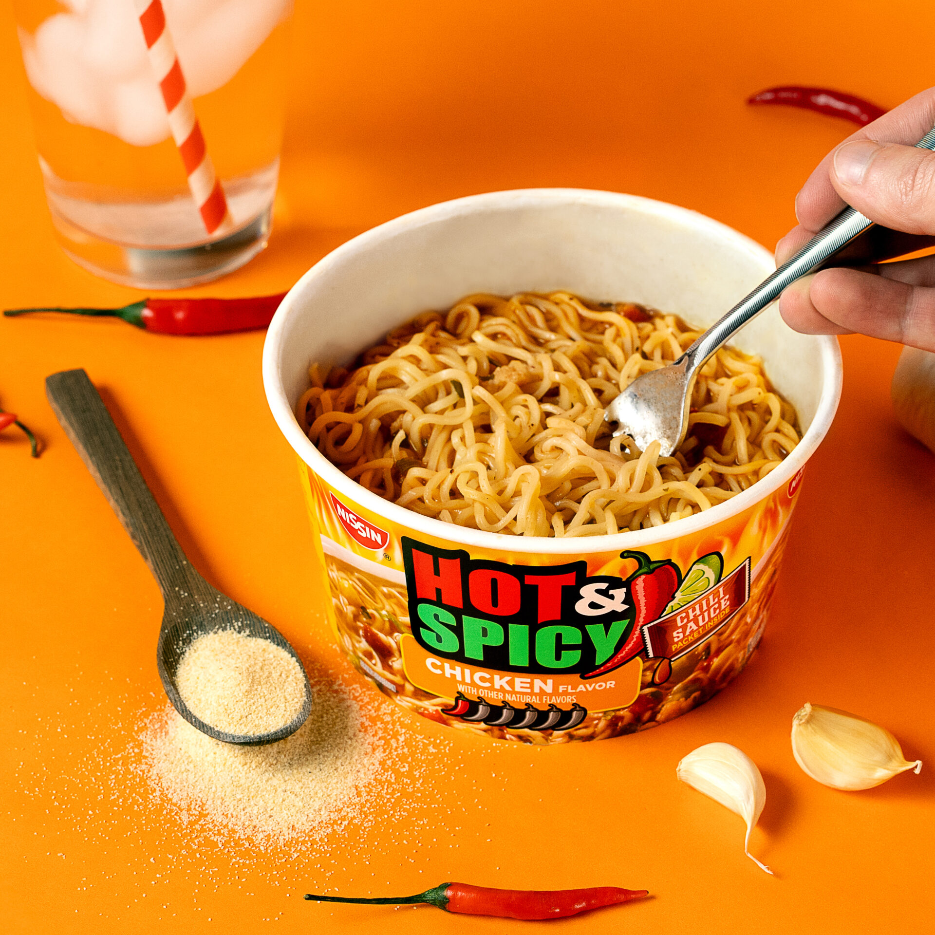 Nissin Spiced Chicken Cup Noodles - Pack of 2
