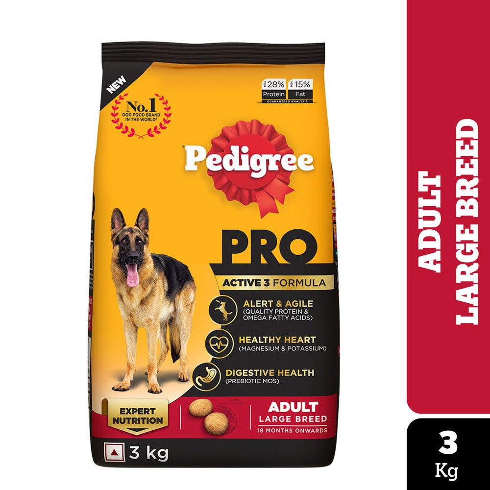 Pedigree PRO Large Breed Active Adult Dry Dog Food (18 months+)