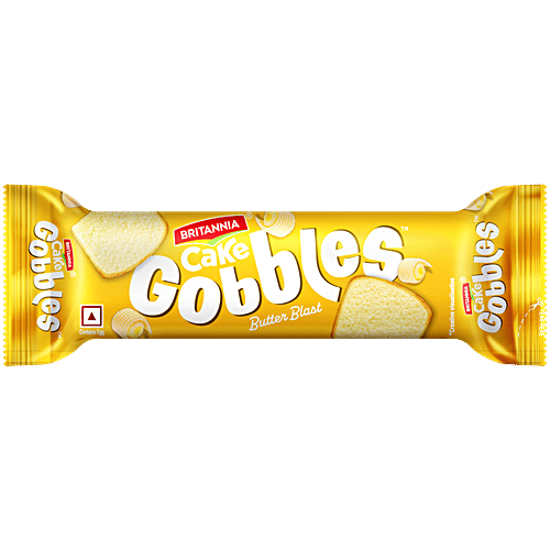 BRITANNIA GOBBLES CAKE BUTTER BLAST 28G