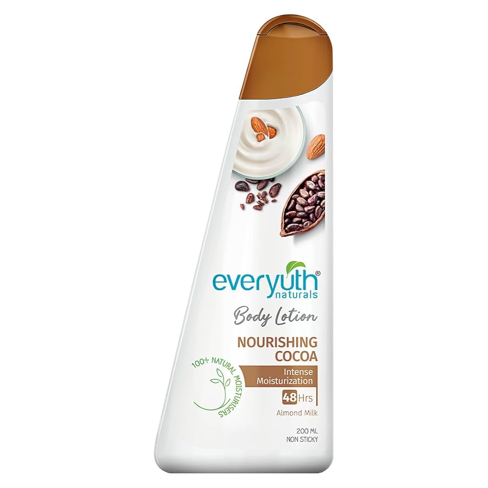 Everyuth Naturals Nourishing Cocoa Body Lotion (Intense Moisturization With Almond Milk - 200ml)