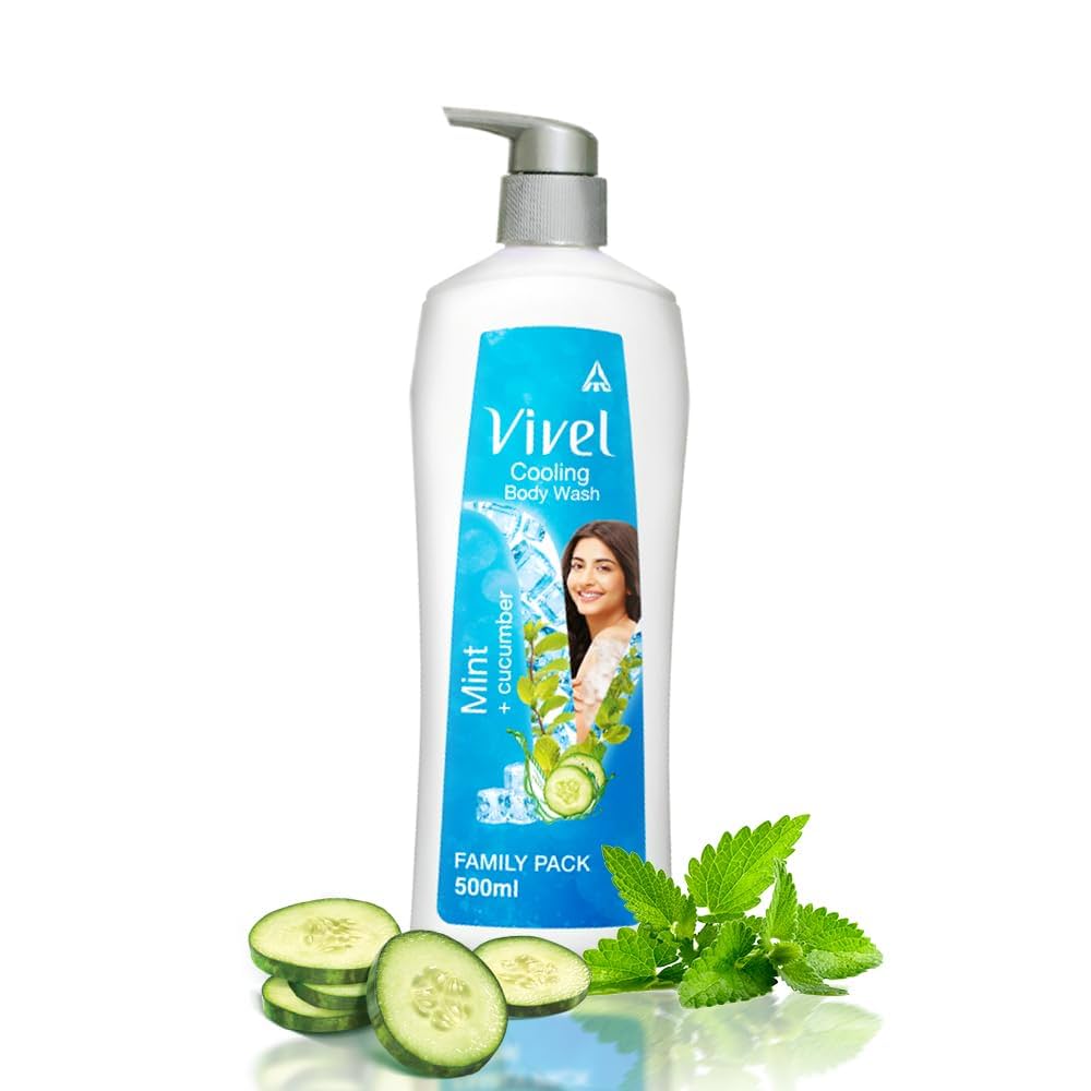 VIVEL COOLING BODY WASH MINT CUCUMBER 500ML