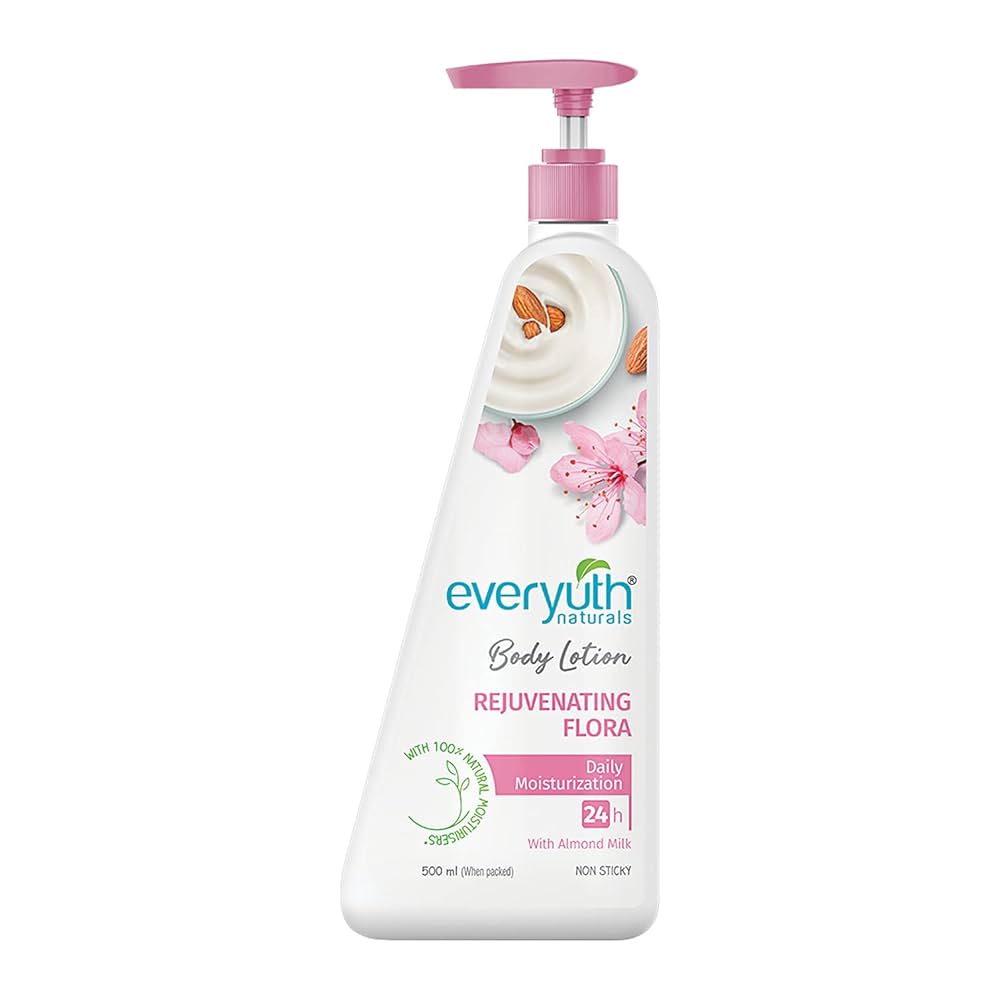 Everyuth Naturals Rejuvenating Flora Body Lotion (Daily Moisturization With Almond Milk -200ml)