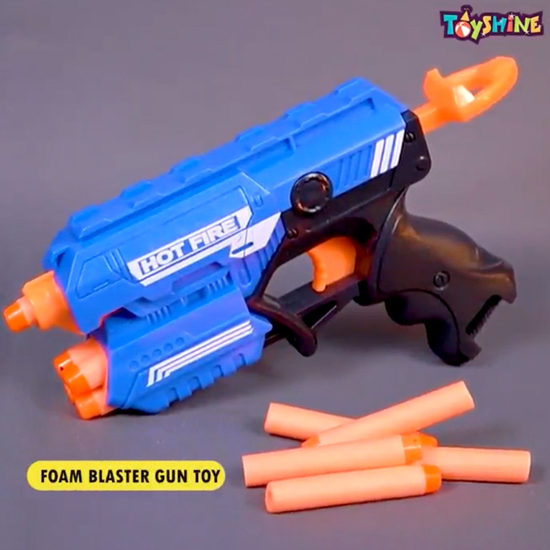 Toyshine Foam Blaster Safe and Long Range Toy Gun with 10 Bullets (4 - 8 years)