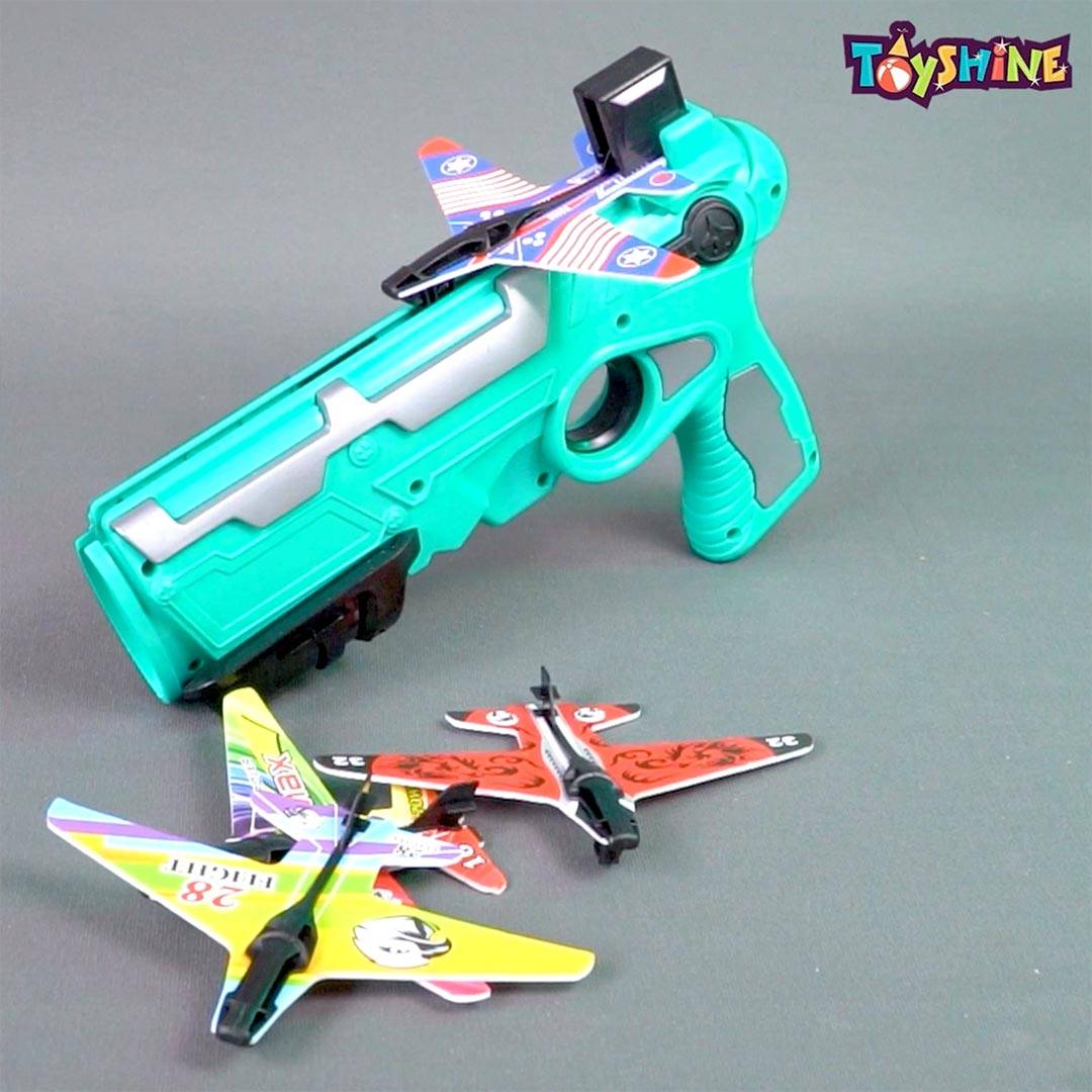 Toyshine Airplane Launcher Toy Gun (Multicolor, ‎5 - 18 years)
