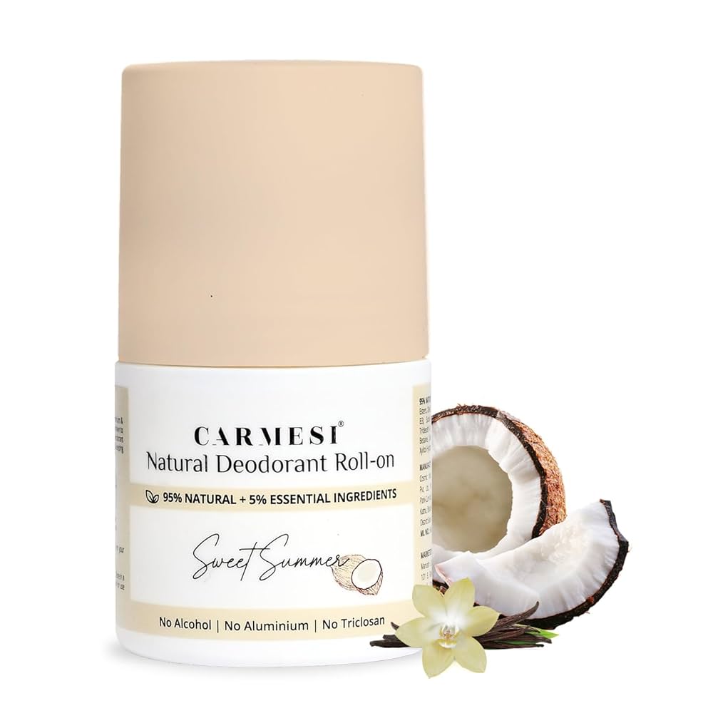 Carmesi Natural Deodorant Under Arm Roll-On - For Women
