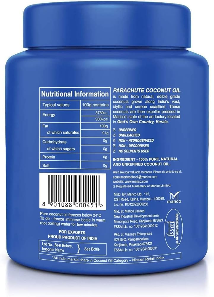PARACHUTE COCONUT OIL 91G