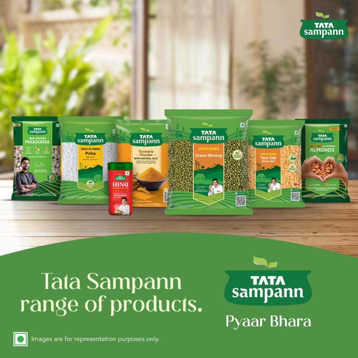 TATA HIGH PROTEIN GREEN MOONG DAL 500GM