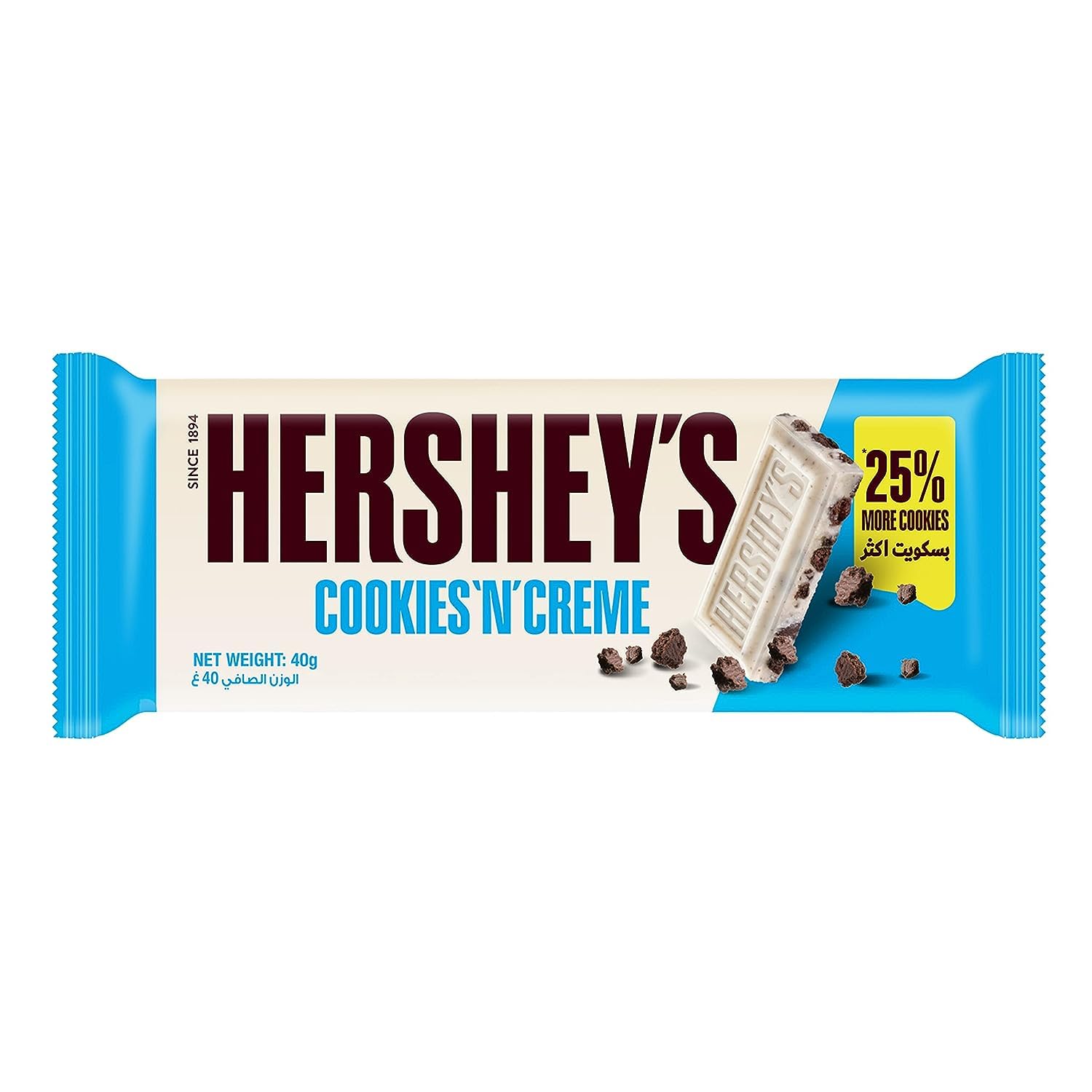 HERSHEY'S COOKIES 'N' CREME 40GM