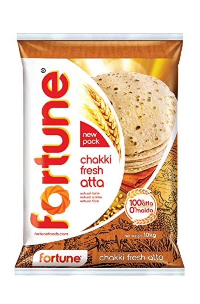 Fortune Chakki Fresh (100% Atta, 0% Maida) Atta (10 kg)