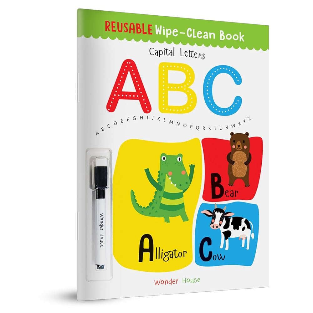 Reusable Wipe And Clean Book - Capital Letters