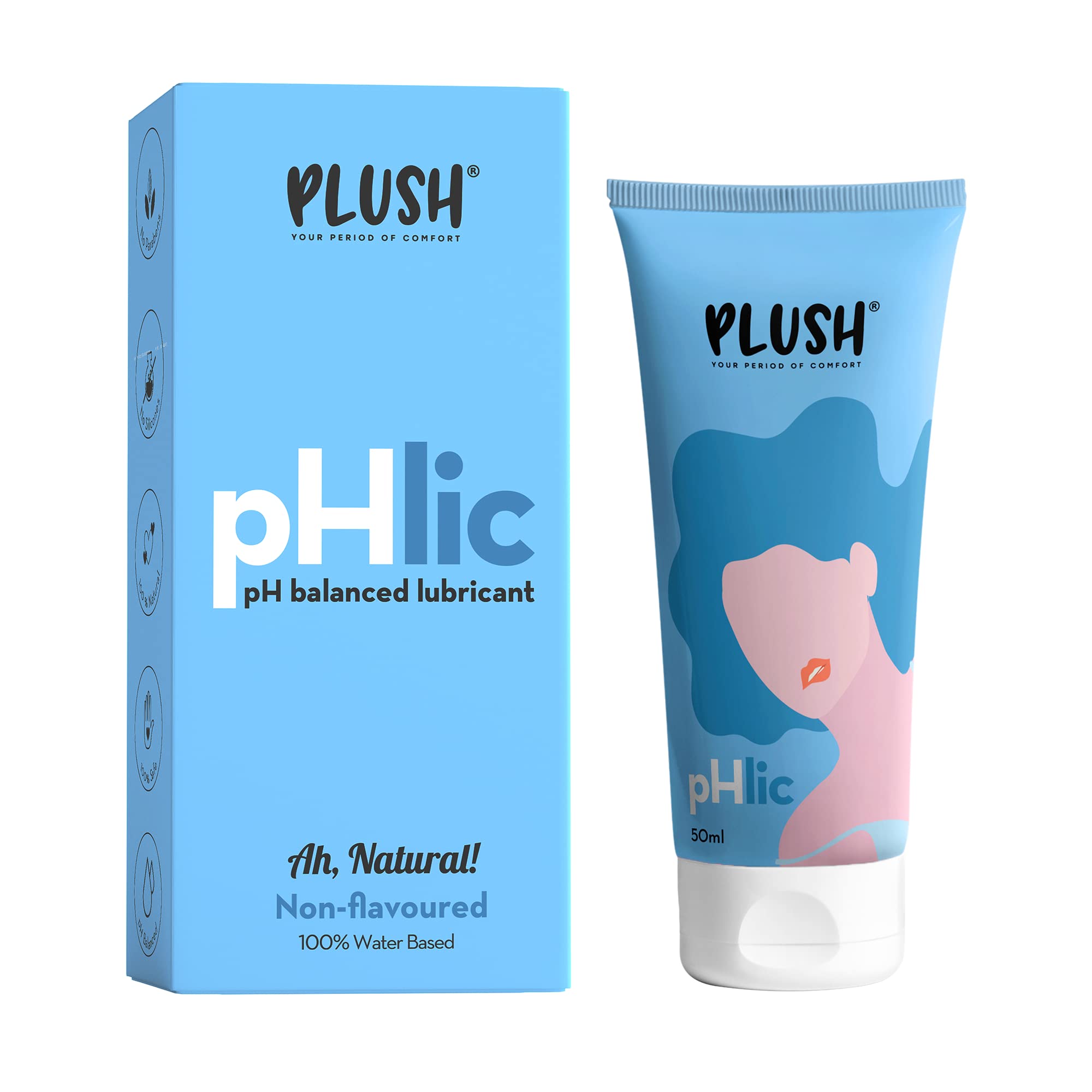 Plush Intimate Wipes for Women + Plush Ginseng Flavoured Lubricant (for Men & Women) Combo