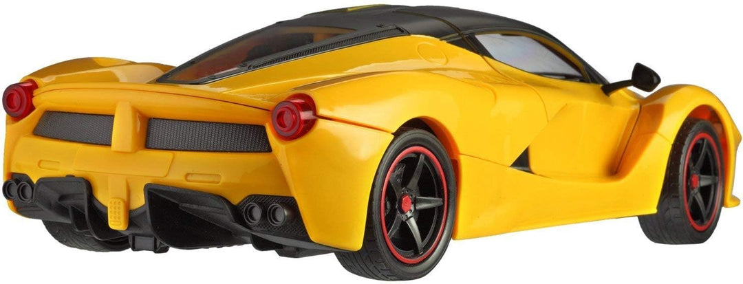 Webby Toys Remote Controlled Super Car Toy Vehicle with Opening Doors (Yellow, 2 - 4 Years)