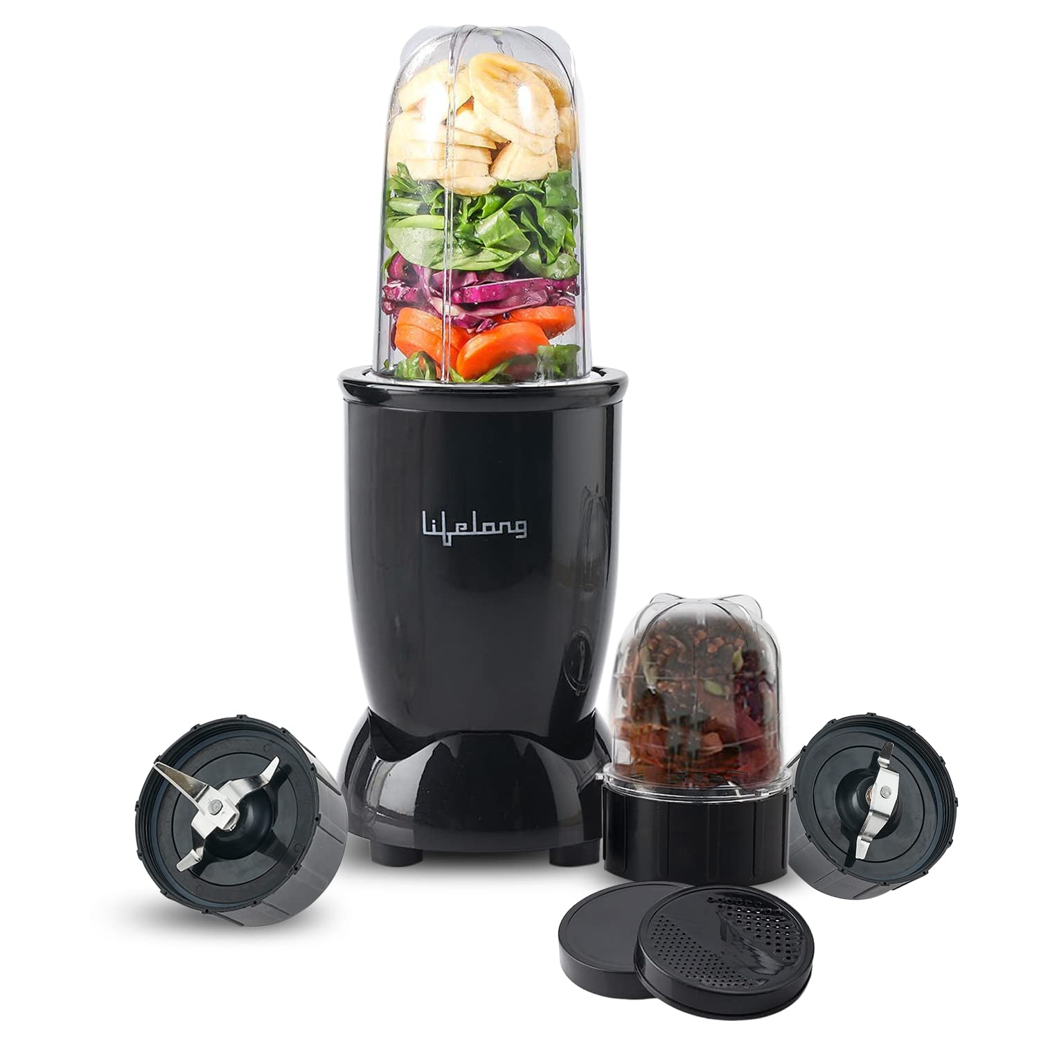 Lifelong Regalia Power Nutri 450 W Mixer Grinder (Black)