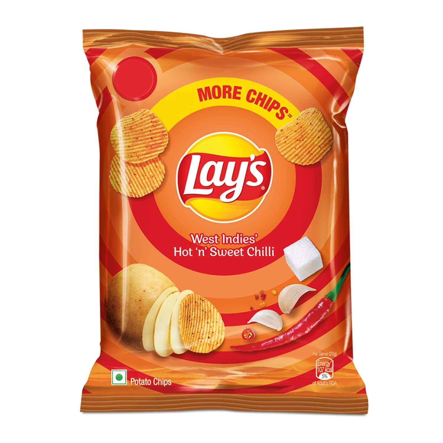 Lay's West Indies Hot n Sweet Chilli Flavour Potato Chips