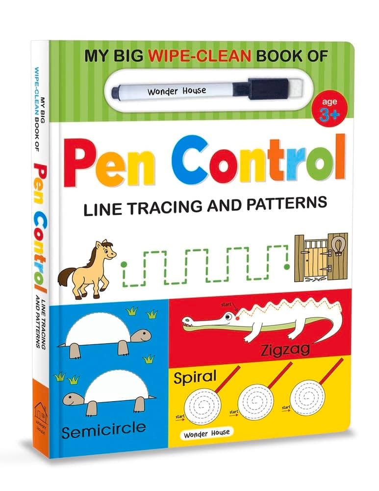 My Big Wipe And Clean Book Of Pen Control For Kids