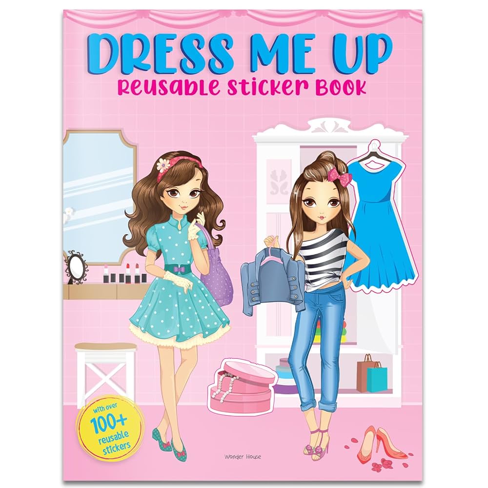 Dress Me Up Reusable Sticker Book For Chindren