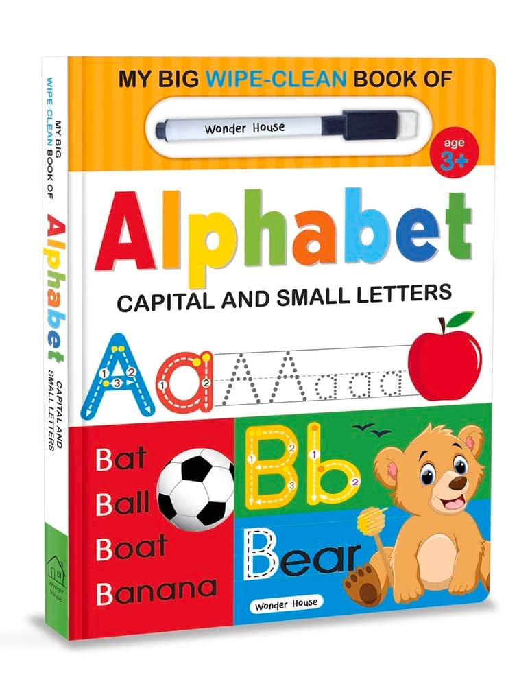 My Big Wipe And Clean Book Of Alphabet For Kids