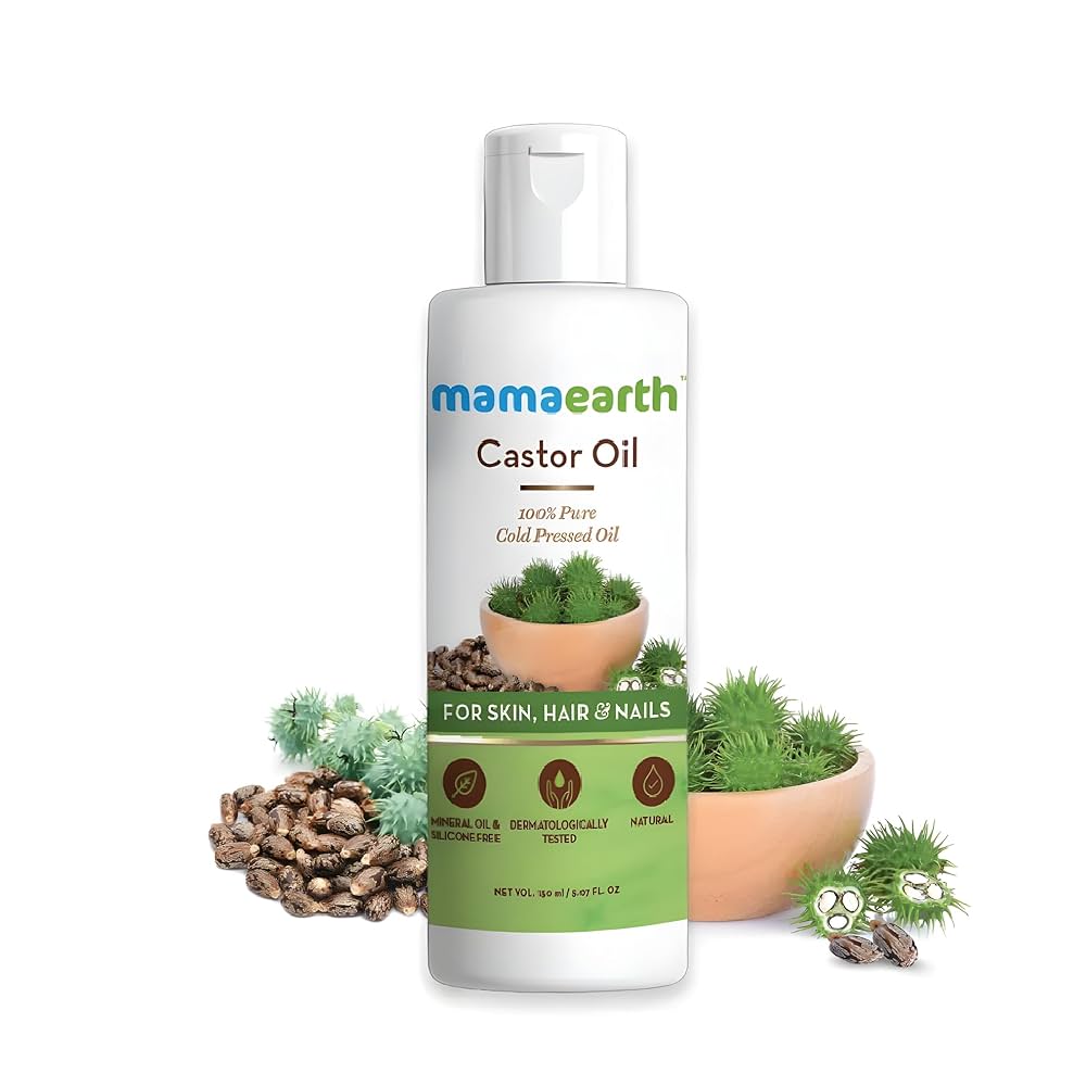 Mamaearth Cold Pressed For Skin, Hair & Nails Castor Oil - Pack of 2