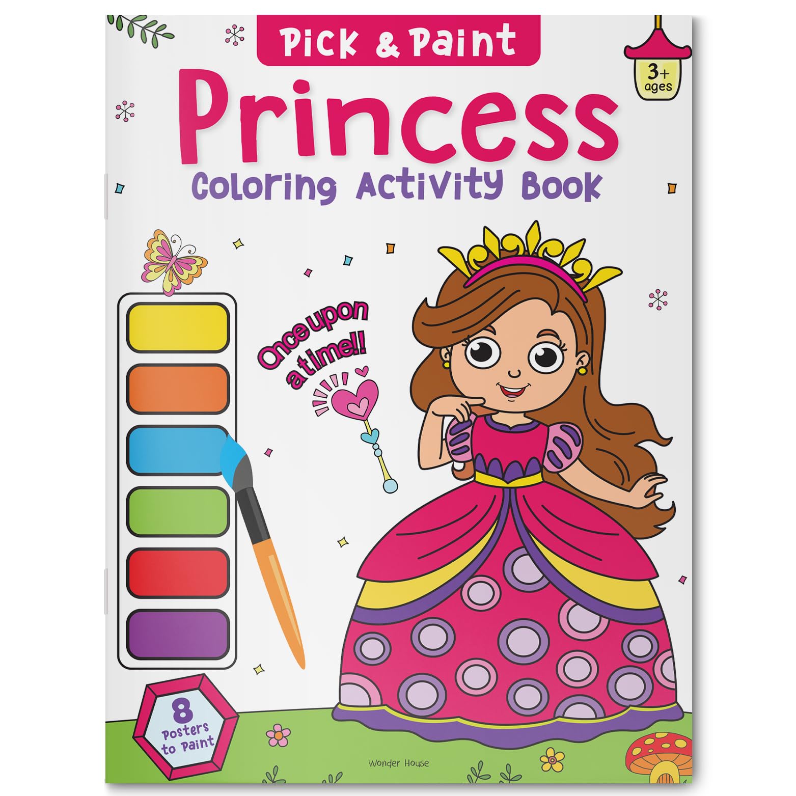 Pick and Paint Coloring Activity Book For Kids - Princess