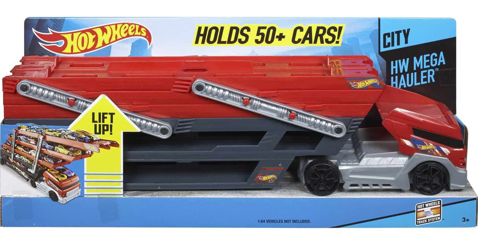Hot Wheels Mega Hauler Truck Toy Vehicle Stores More than 50 Cars (2 - 7 years)