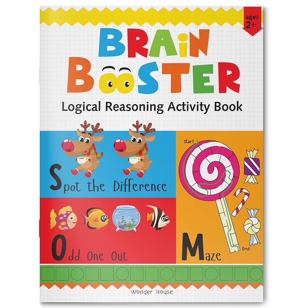 Preschool Activity Book - Brain Booster - Logical Reasoning Activity Book For Kids