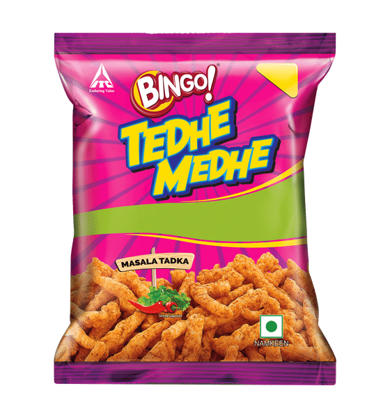 BINGO TEDHE MEDHE MASALA TADKA 38g