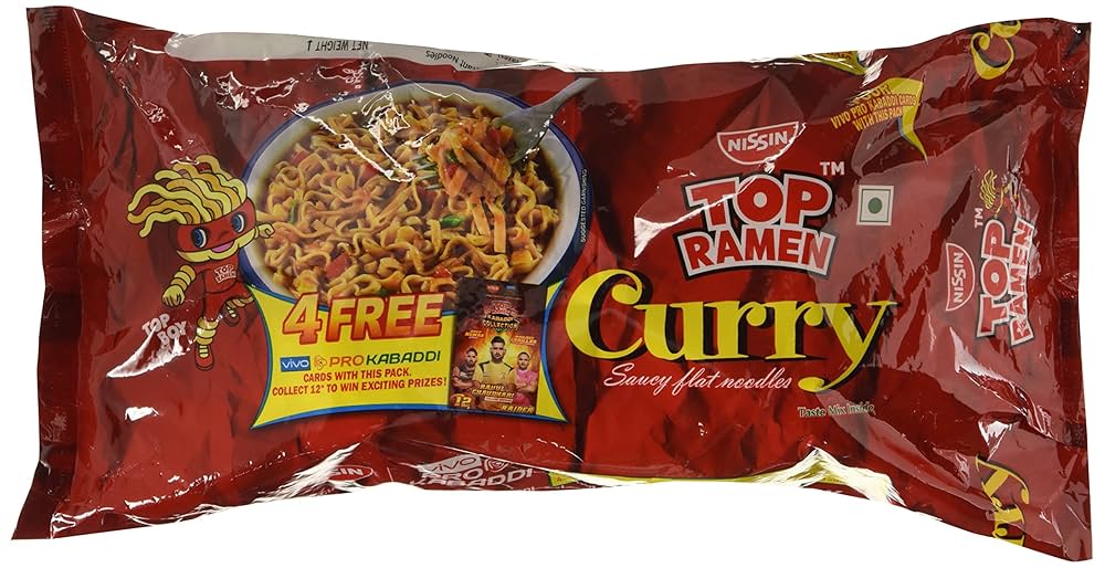 Top Ramen Curry Veg Noodles - Pack of 2