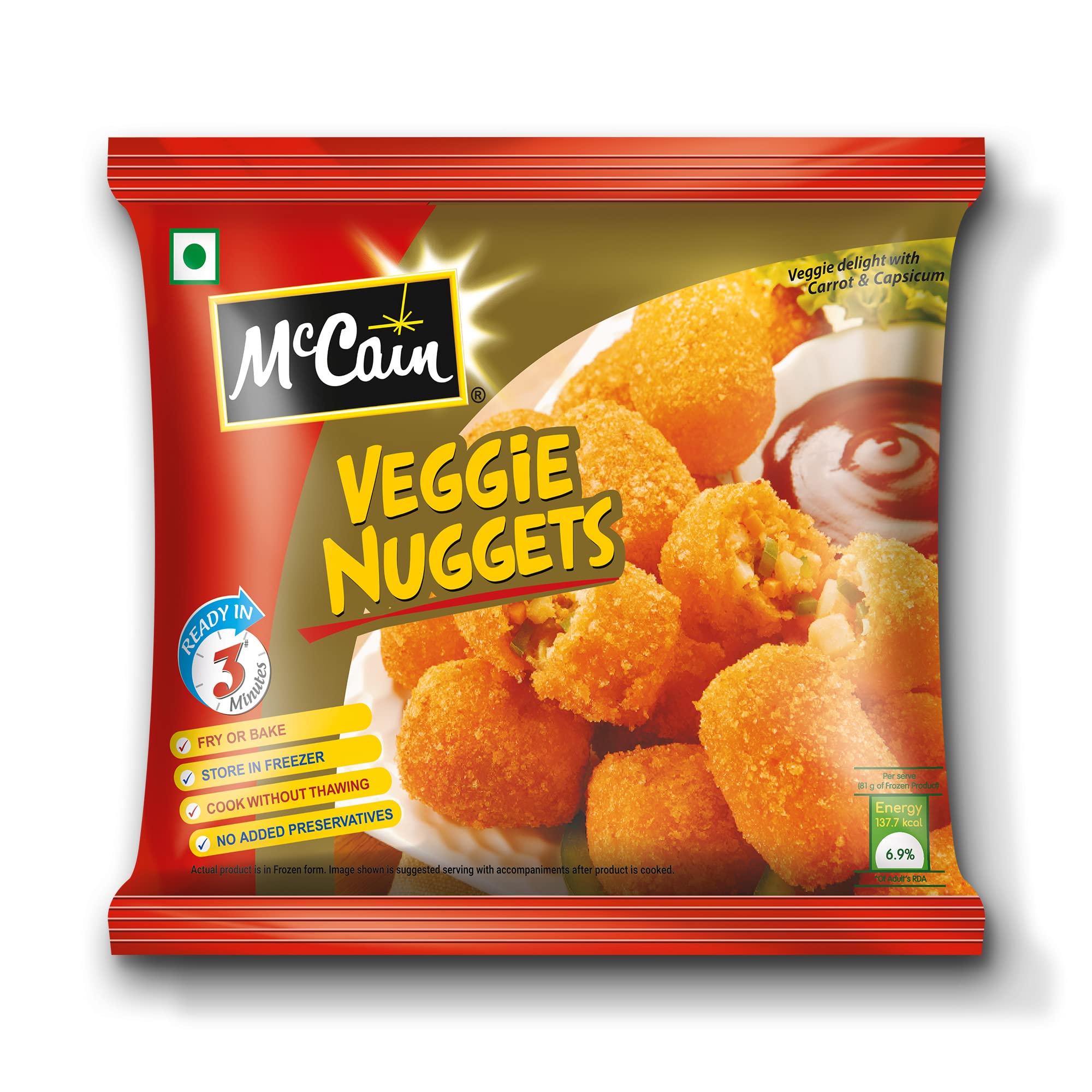 VEGGIE NUGGETS 325G