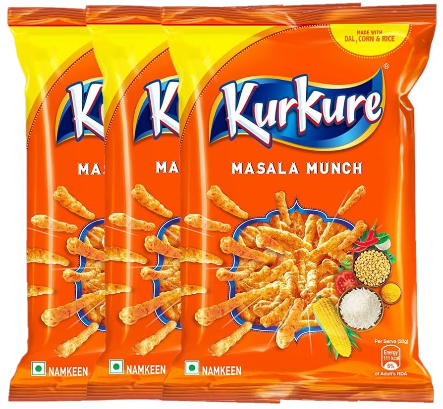 Kurkure Masala Munch Crisps - Pack of 3