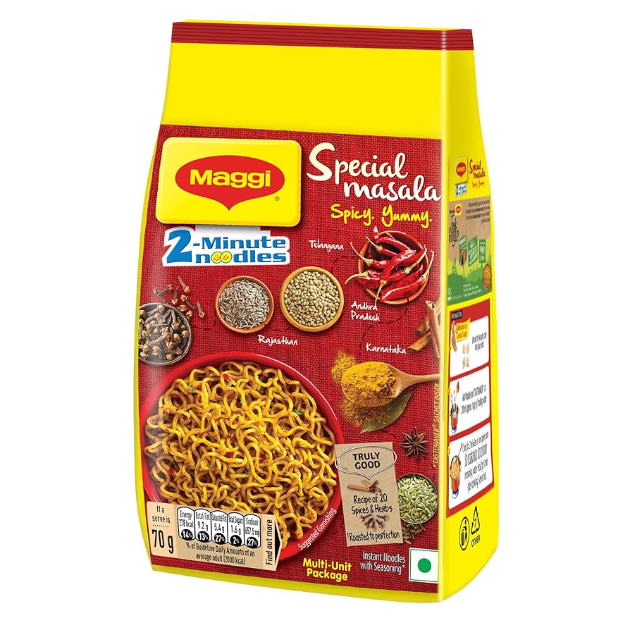 Maggi 2-Minute Special Masala Instant Noodles - Pack of 2