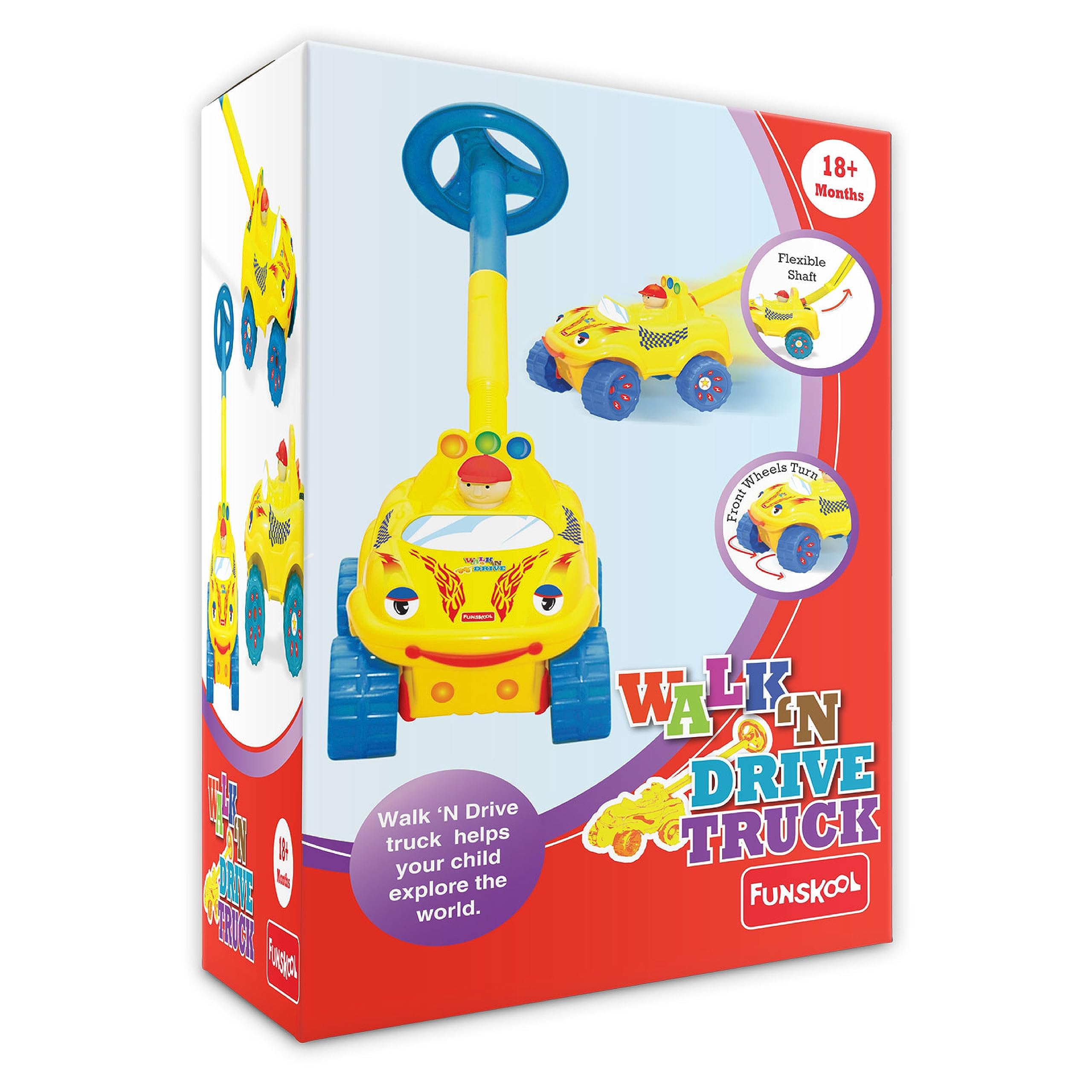 Giggles Walk N Drive Truck Toy Vehicle (18+ months)