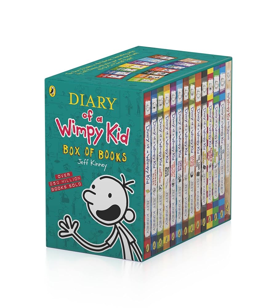 Diary Of A Wimpy Kid - Box Of Books (Books 1 - 13 + Diy Book)