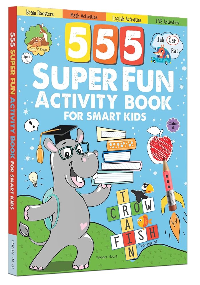 555 SUPER FUN Activity Book for Smart Kids