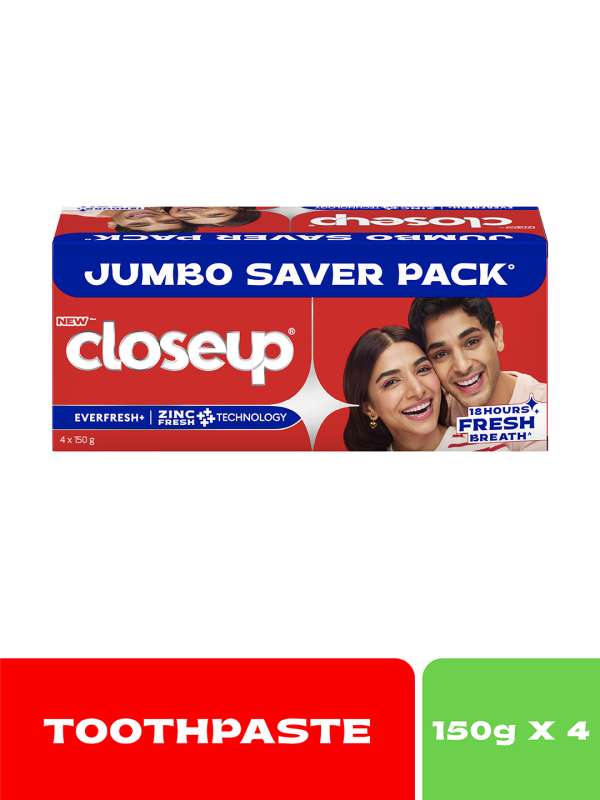 CLOSEUP RED HOT JUMBO SAVER 4*150G