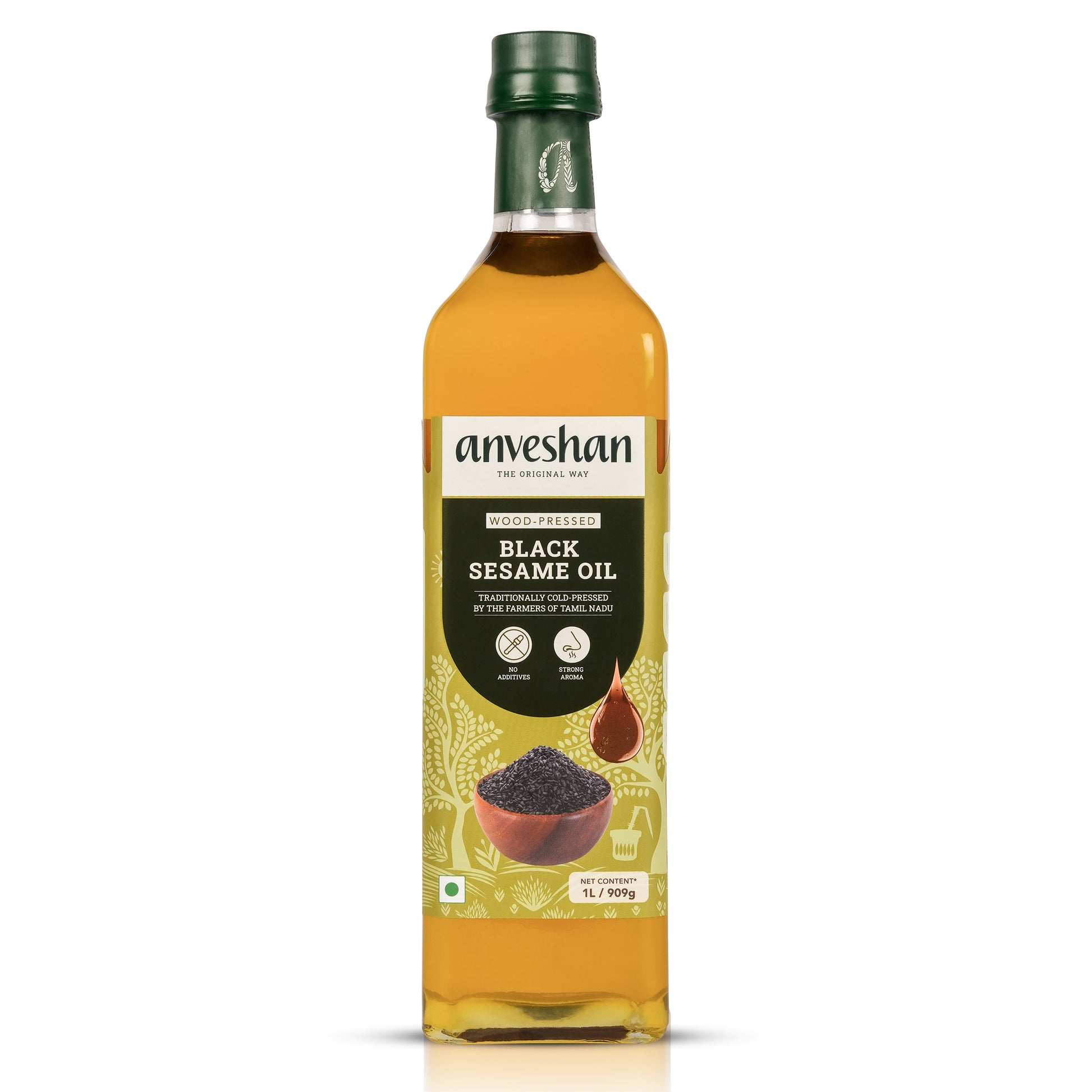 Anveshan Wood Cold Pressed Black Sesame / Gingelly / Til Oil