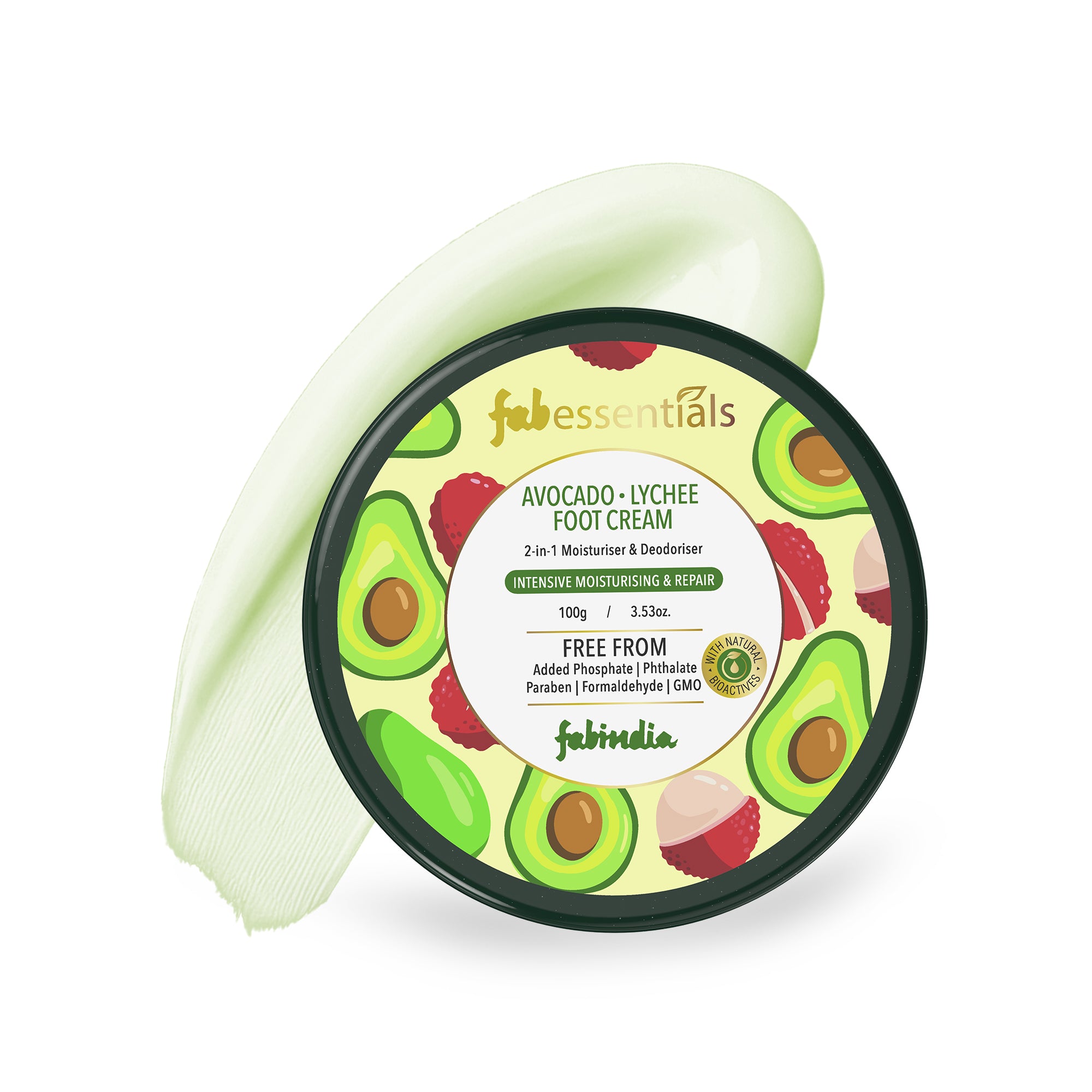 Fabessentials Avacado Lychee Foot Cream
