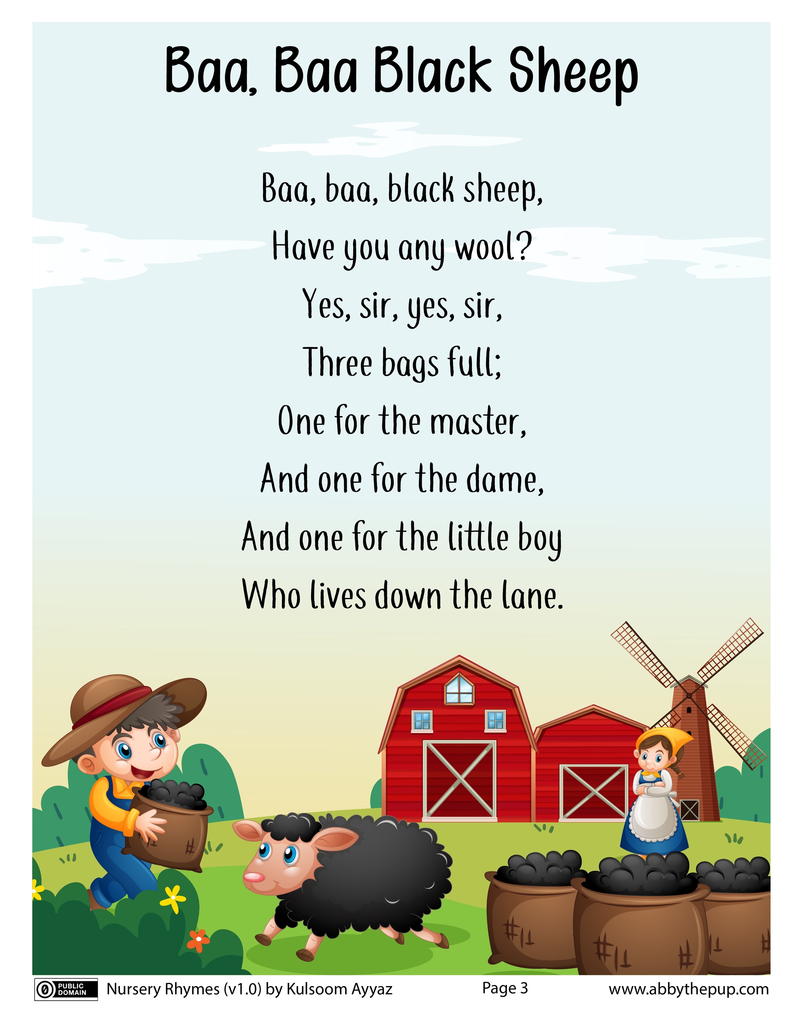 Baa, Baa, Black Sheep
