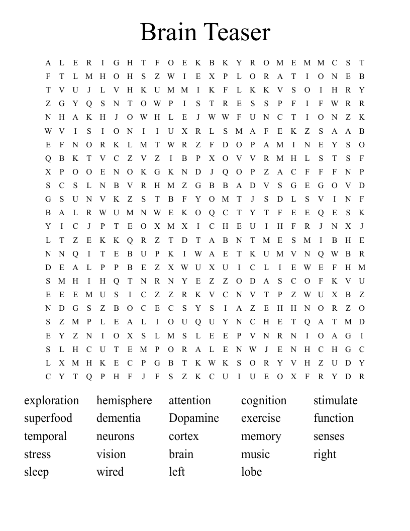 Word Search - Mind Teaser