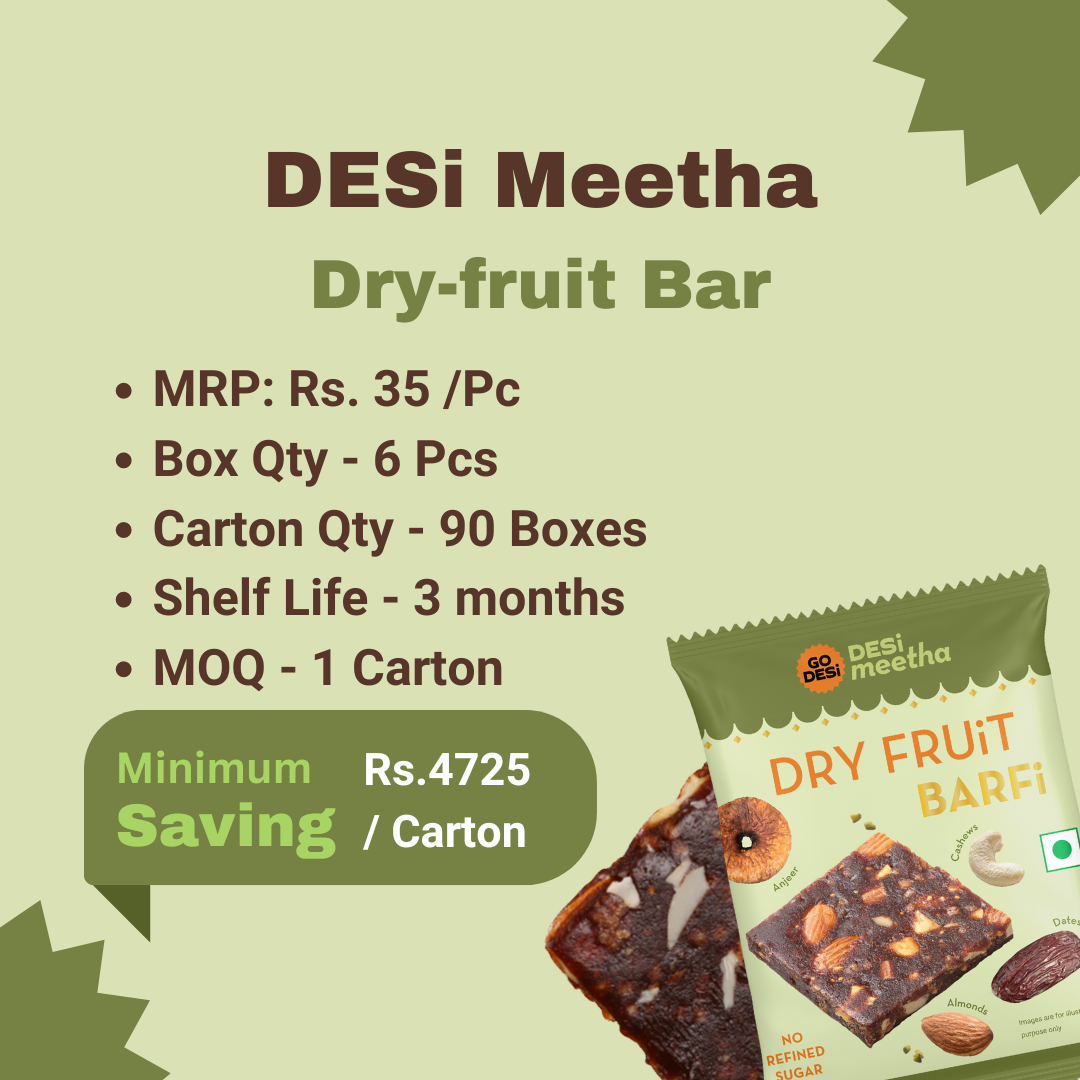 Dry Fruit Burfi by GO DESi