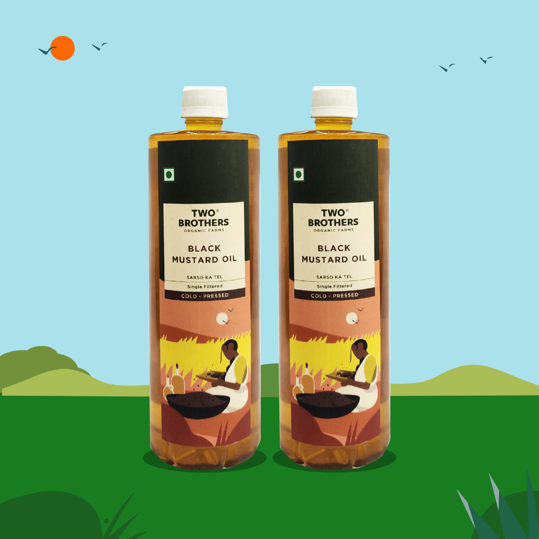 Two Brothers Organic Farms Black Mustard Oil
