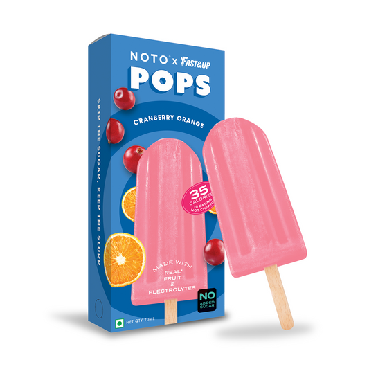 Noto Orange Ice Cream Stick Pops (Zero Added Sugar, Low Calorie)