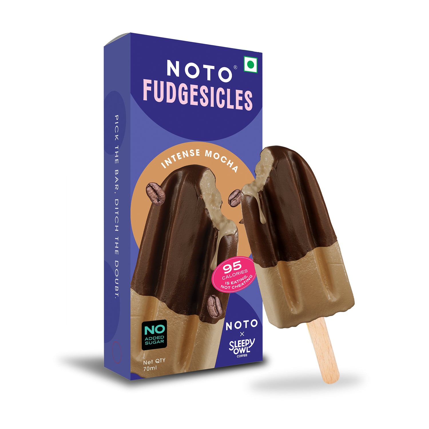 Noto Chocolate Coffee Fudgesicle Ice Cream Stick
